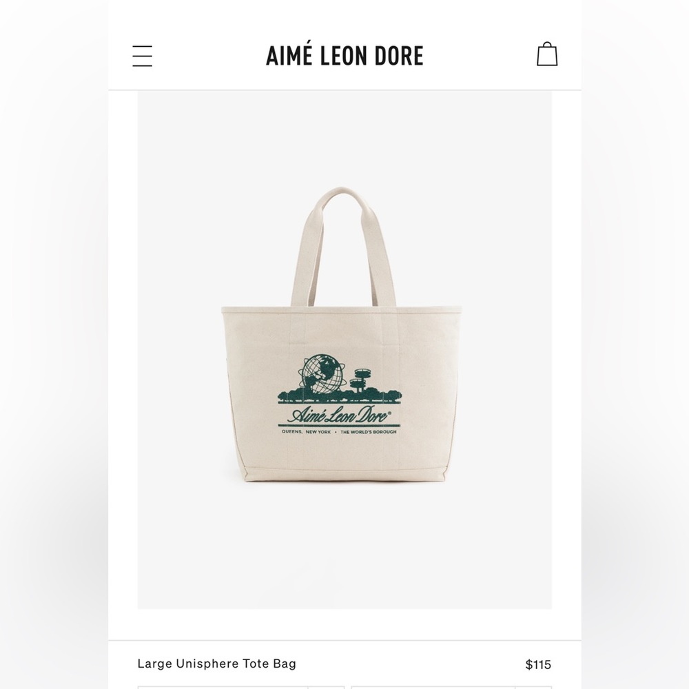Aime Leon Dore tote bag